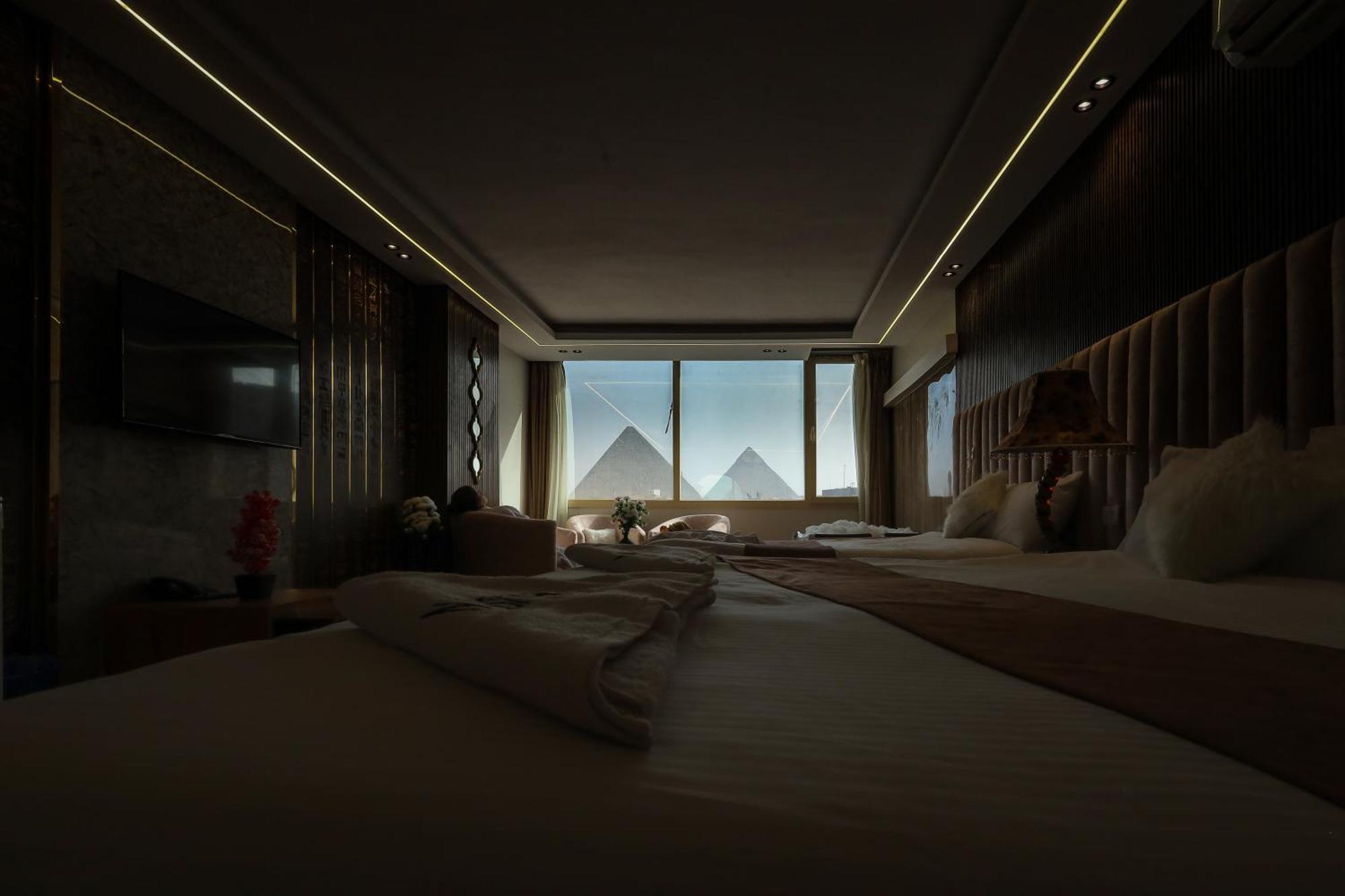 The Muse Pyramids Inn Kafret el-Gabal Eksteriør billede